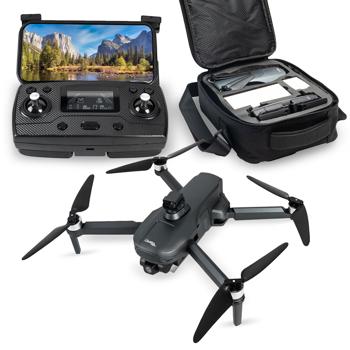 GPS drone with 4K camera, foldable, 360° distance sensor, app