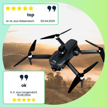 Preview: GPS-Drohne mit 4K-Kamera, faltbar, 360°-Abstandssensor, App