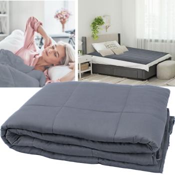 Soft weighted blanket, 100% cotton & glass beads, 150 x 200 cm, 7kg