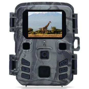 Telecamera compatta full HD per animali selvatici con sensore di movimento e visione notturna, portata 15 m, IPX5