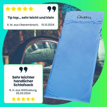 Preview: Ultraleichter Hüttenschlafsack aus atmungsaktiver Mikrofaser