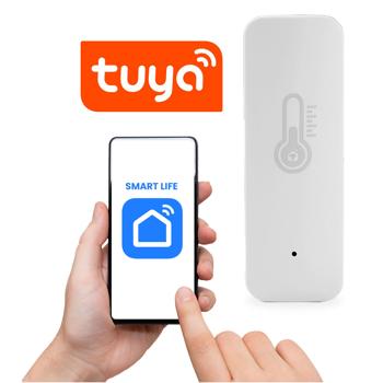 Smart temperature & humidity sensor with voice control & app