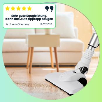 Preview: Leistungsstarker 2in1 Zyklon Staubsauger 500W (15kPa): Hand- & Bodensauger mit HEPA-Filter. 800ml Behälter, 4,9m Kabel - Für Allergiker & Reinigung