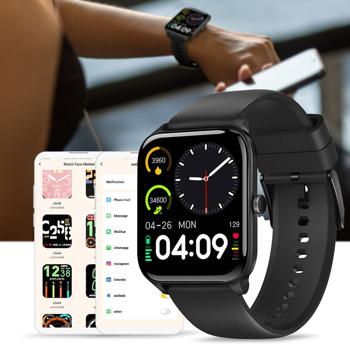 Fitness SmartWatch, full-color touch display, black