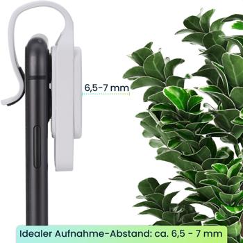 Preview: Mikroskop-Vorsatzlinse für Smartphone/Tablet 200x: Mit 6 LEDs für detailreiche Nahaufnahmen, weiss - Entdecken Sie die Mikro-Welt