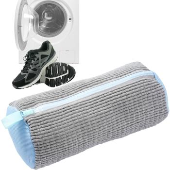 Preview: Shoe wash bag with cleaning fibers: Gentle on sneakers & sneakers in the washing machine, effective cleaning & protection - sparkling clean shoes