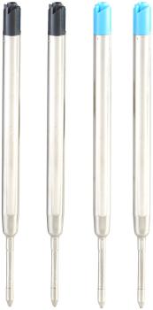 Preview: High quality retractable ballpoint pen in gift box with 4 refills