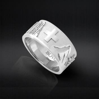 Preview: Bague unisexe CiaoRing Suisse - argent 925 - taille 52