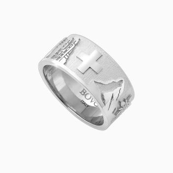 Preview: Bague unisexe CiaoRing Suisse - argent 925 - taille 52