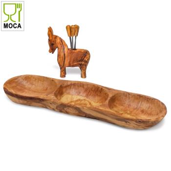 Preview: Nibble set donkey, olive wood, 8 pieces