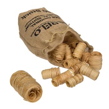 Preview: Allume-feux en bois naturel, 3 sacs de jute de 50 pièces