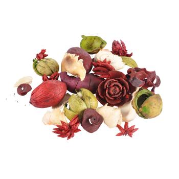 Preview: 3er-Set Potpourri-Mix - Apfel, Mango & rote Früchte - je 110g aus Naturmaterialien - zum Dekorieren & Basteln - farblich abgestimmt - wohlduftend