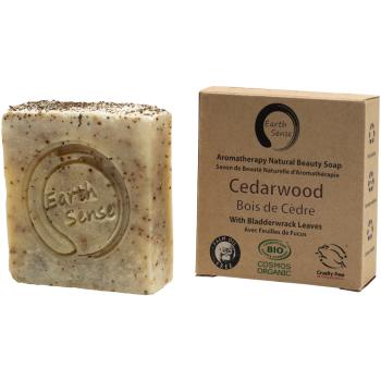 Preview: 3er-Set Handgemachte Bio Seife Zedernholz - Vegan, Palmölfrei, Nachhaltig, 100g - 72% Kaltgepresste Öle, Natürliche Pflege für jeden Hauttyp