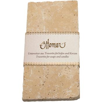 Preview: 3er-Set Seifenablage aus Travertin - Handgefertigt, stilvoll, unbedenklich für Bad & WC - Rechteckig, light-hellbeige, 14,5x7cm - Optimal für feste Seifen