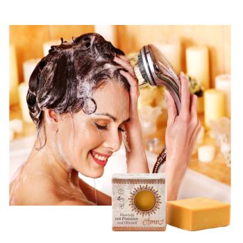 Preview: 3 shampooings solides à base d’huile de pistache et d’huile d’olive, 100% d’ingrédients naturels, 190 g