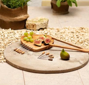 Preview: 12 Partygabeln aus Olivenholz- für Snack & Tapas - wiederverwendbar - handgefertigt & MOCA-zertifiziert - inkl. Schälchen zur Aufbewahrung