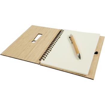 Preview: Notebook Small book, big ideas with ballpoint pen, bamboo cover