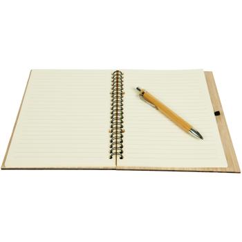 Preview: Notebook Small book, big ideas with ballpoint pen, bamboo cover
