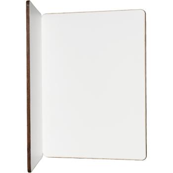 Preview: Grusskarte aus Bambus - mit gelaserem Bambusgras-Motiv in Grün - handgefertigt, 2-Schichten für edle Optik - Klappkarte inkl. liniertes Papier – 11x15x0,3cm