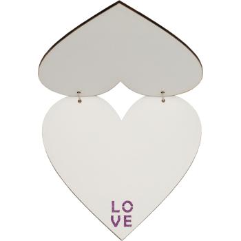 Preview: Greeting card bamboo, heart shape-you make me happy, folding card