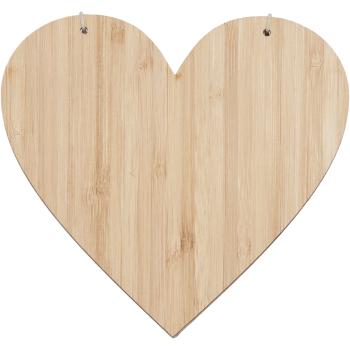 Preview: Greeting card bamboo, heart shape-you make me happy, folding card