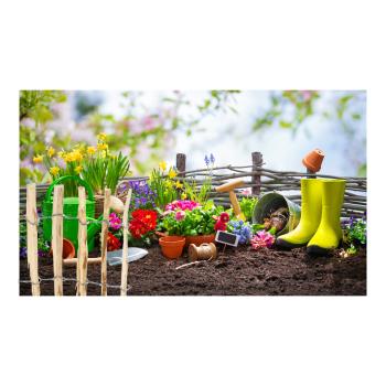 Preview: 2 palissades naturelles en noisetier - clôtures à planter: 35 x 300 cm – bordures rustiques avec piquets – pour un jardin élégant et bien soigné