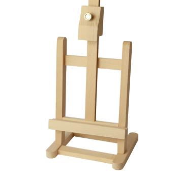 Preview: Tischstaffelei aus Massivholz - Höhenverstellbare Leinwand-Staffelei 13x20cm - Klappbar für Acryl-, Öl- & Aquarellmalerei - Ideal als Bild- & Buchhalter