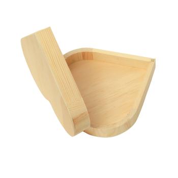 Preview: Holzbox Herz mit Magnetverschluss - Aufbewahrungsbox aus Piniensperrholz natur 15x15x4cm - Ideal für Geschenke & Deko - Zum Bemalen