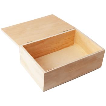 Preview: Box for sugar and storage, made of wood, natural, 19.5 x 13 x 7 cm