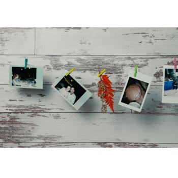 Preview: Mini-Klammern aus Holz - 40 Stück in 4 Pastell-Farben - Zum Befestigen von Fotos Notizen Geschenken & Verschliessen von Tüten - 2,5cm