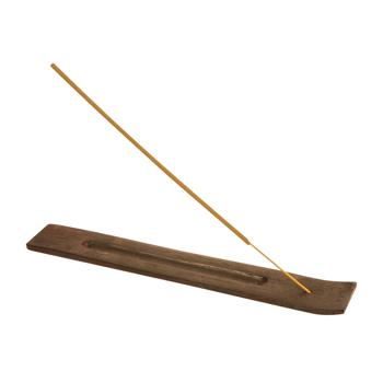 Preview: Porta bastoncini d‘incenso in legno, marrone scuro, 26 cm
