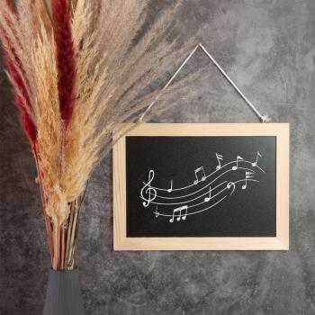 Preview: Ardoise à suspendre, noir et brun, 21 x 29 cm