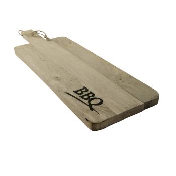 Preview: Tagliere in legno di mango, stampa BBQ, 60 x 20 x 2 cm