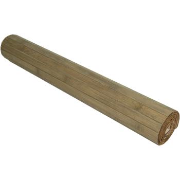 Preview: Bamboo floor mat, light brown/green, 50 x 80 cm