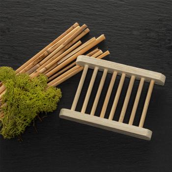Preview: Bamboo soap dish, with practical cross braces, handmade