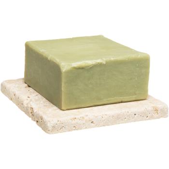 Preview: Savon à l’huile d’olive et de laurier, avec porte-savon en travertin