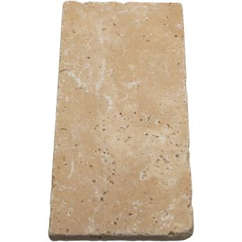 Preview: Porte-savon en travertin, rectangulaire, light - beige clair, 14,5 x 7 cm