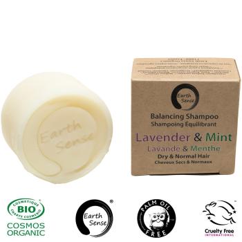 Preview: Shampooing solide bio sans huile de palme, min. 77% d’huiles pressées à froid, huile d’argan, lavande & menthe