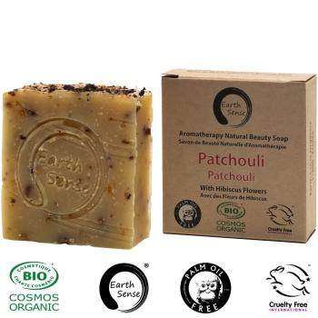 Preview: Handgemachte Bio Seife mit Patchouli/Patschuli, Naturseife ohne Palmöl, Vegan