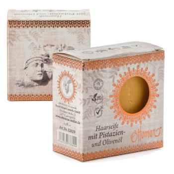 Preview: Shampooing solide à base d’huile de pistache et d’huile d’olive, 100% d’ingrédients naturels, 190 g