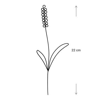 Preview: Delicate lavender garden stake, iron flower bed stake, 22 x 7 x 0.2 cm Preview: Delicate lavender garden stake, iron flower bed stake, 22 x 7 x 0.2 cm