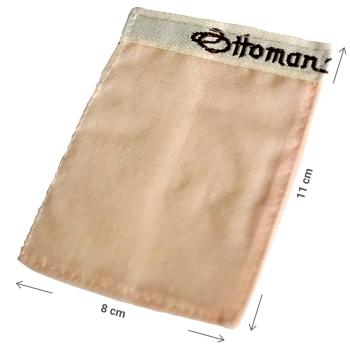 Preview: 2er-Set Mini Peelinghandschuh aus Seide - Sanftes Gesichtspeeling - 100% Kokonseide - Schadstofffrei & hautfreundlich - Fördert Durchblutung 11x8cm