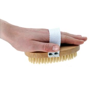 Preview: Wooden back brush, shower brush with detachable head and handle, 7 x 4 x 43 cm Preview: Wooden back brush, shower brush with detachable head and handle, 7 x 4 x 43 cm