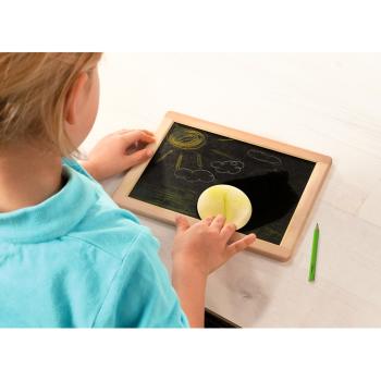 Preview: Lavagna con penna e spugna, lavagna per bambini, 20 x 30 x 3 cm