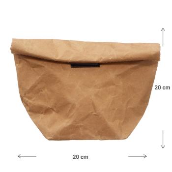 Preview: Sacchetto di stoccaggio con chiusura a velcro, sacchetto di carta kraft impermeabile, 20 x 20 x 9 cm Preview: Sacchetto di stoccaggio con chiusura a velcro, sacchetto di carta kraft impermeabile, 20 x 20 x 9 cm