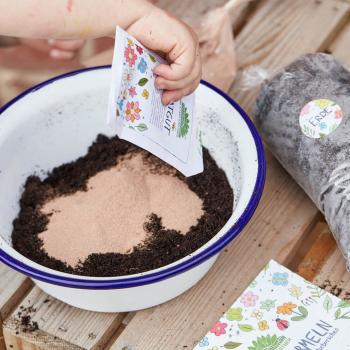 Preview: Samenbomben Kit zum Selbermachen - 30 bunte Blumenmurmeln mit Saatgut, Gartenerde, Lehmpulver & Anleitung - 100% Naturmaterialien
