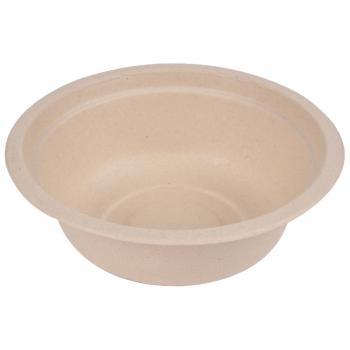 Preview: Zuckerrohrschüsseln 12er-Set - Biologisch abbaubare Teller für Partys & Catering - Umweltfreundlich, 350ml - Für heisse & kalte Speisen