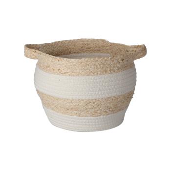 Preview: Cestini moderni in fibra naturale, 3 pezzi, rotondi - foglie di cotone e mais, bianco/naturale, soluzione di stoccaggio ecologica ed elegante Preview: Cestini moderni in fibra naturale, 3 pezzi, rotondi - foglie di cotone e mais, bianco/naturale, soluzione di stoccaggio ecologica ed elegante