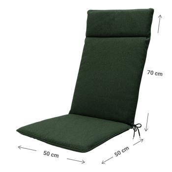 Preview: Coussin pour chaise à haut dossier, vert, 120 x 50 cm