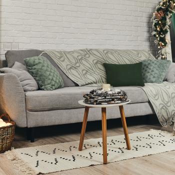 Preview: Coussin décoratif hydrofuge, confortable pour l‘extérieur, vert, 50 x 30 x 10 cm